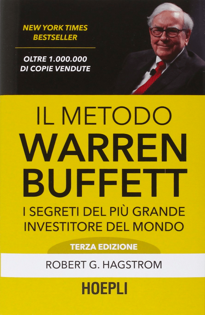 Copertina del libro di Warren Buffet "il metodo Warren Buffet" con sottotitolo "i segreti del più grande investitore del mondo"