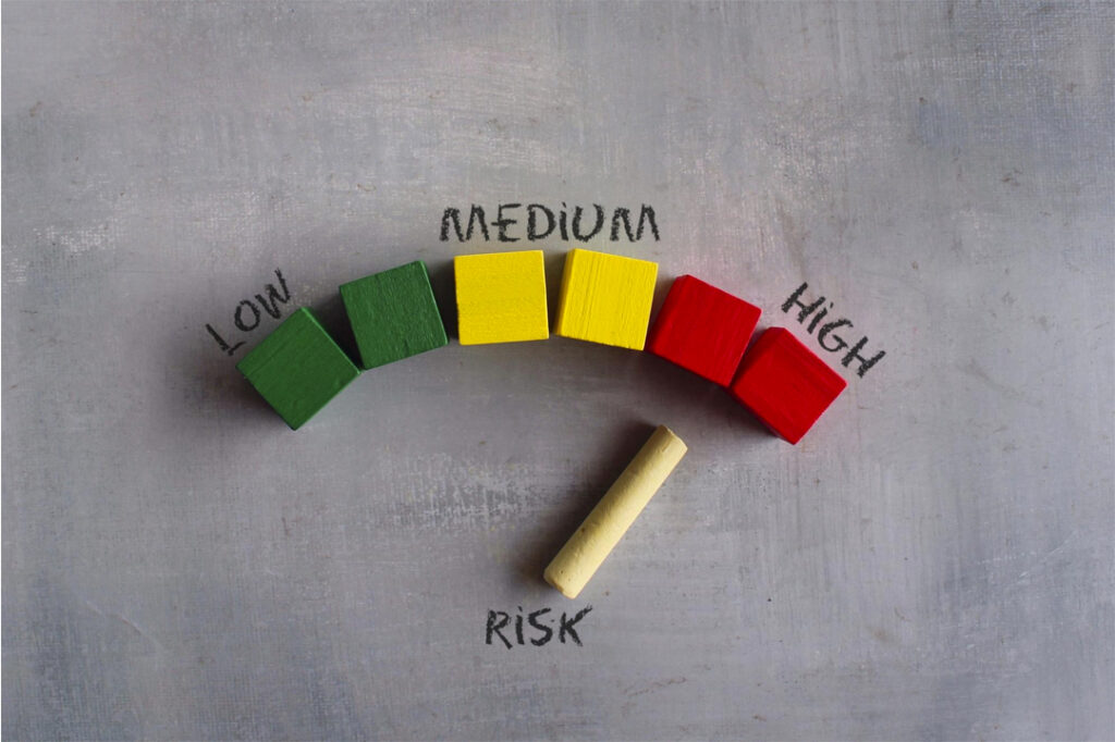 3 livelli del rischio "basso-medio-alto"
