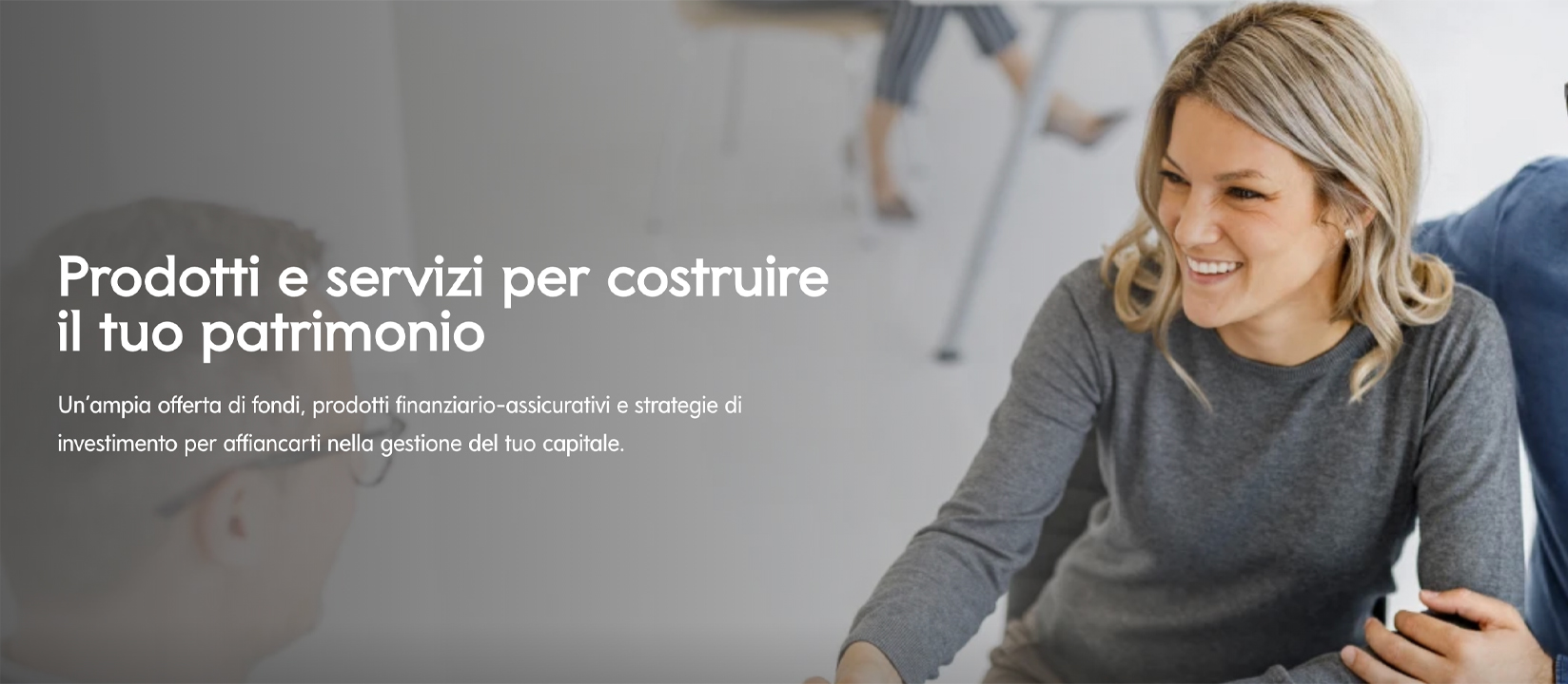 Hero della pagina dedicata agli investimenti di Mediolanum