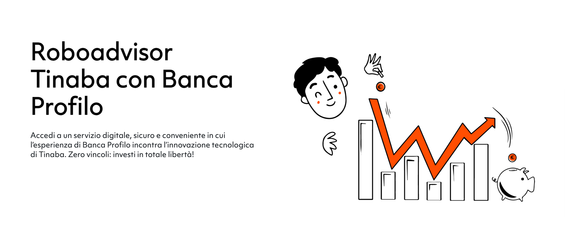 Homepage del robo advisor di Tinaba