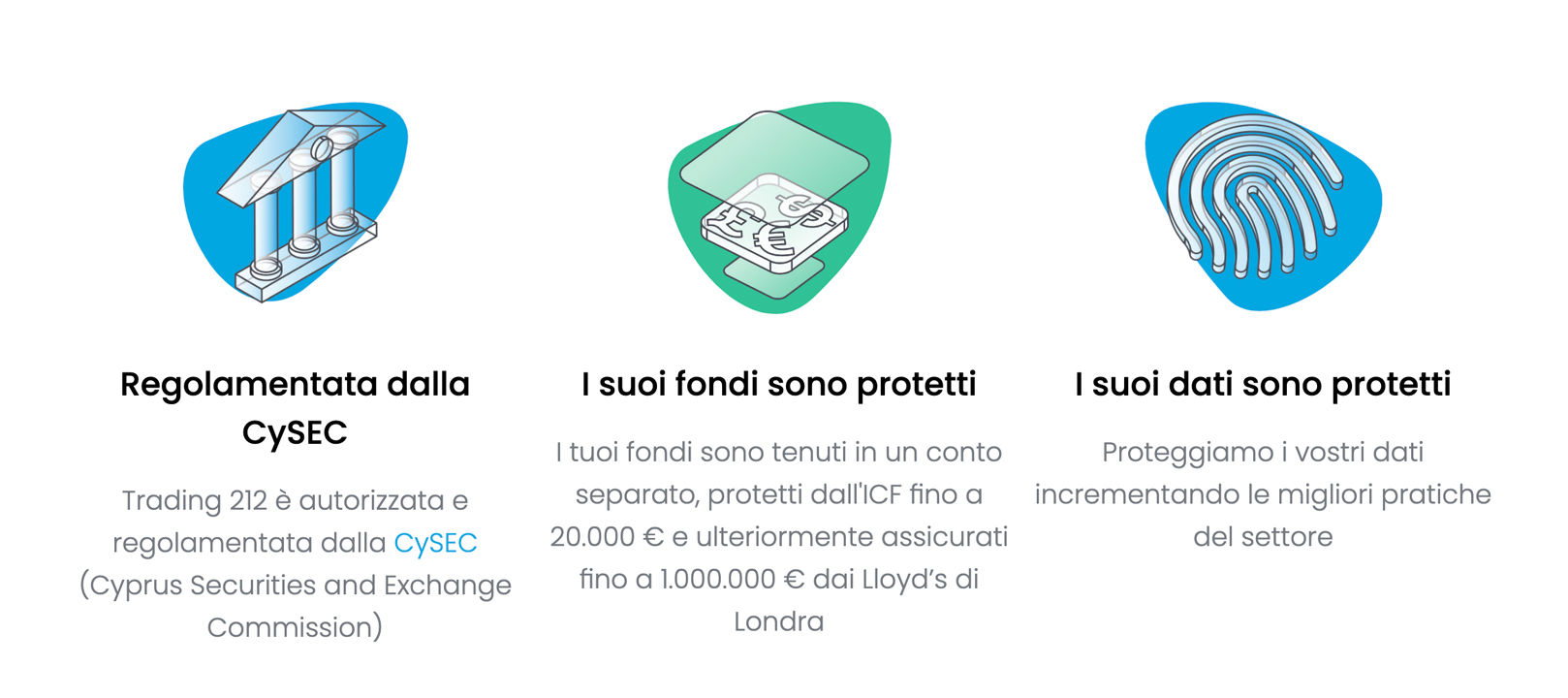 Box dedicato alla sicurezza del broker di Trading 212