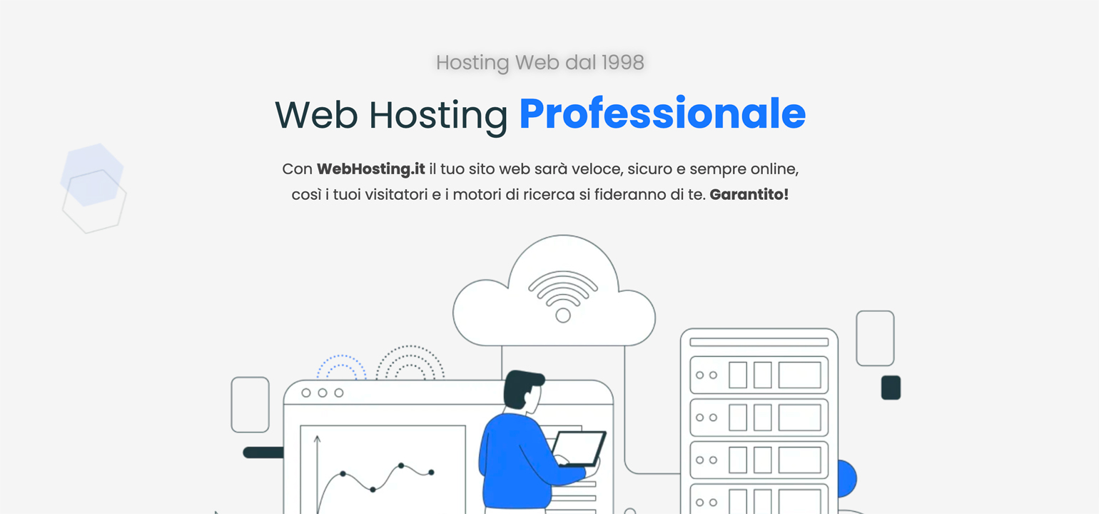Homepage di webhosting